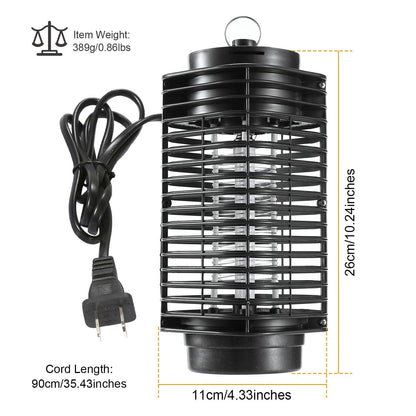 Electric Bug Zapper Lamp - Effective UV Light Insect Killer for Mosquitoes & Flies